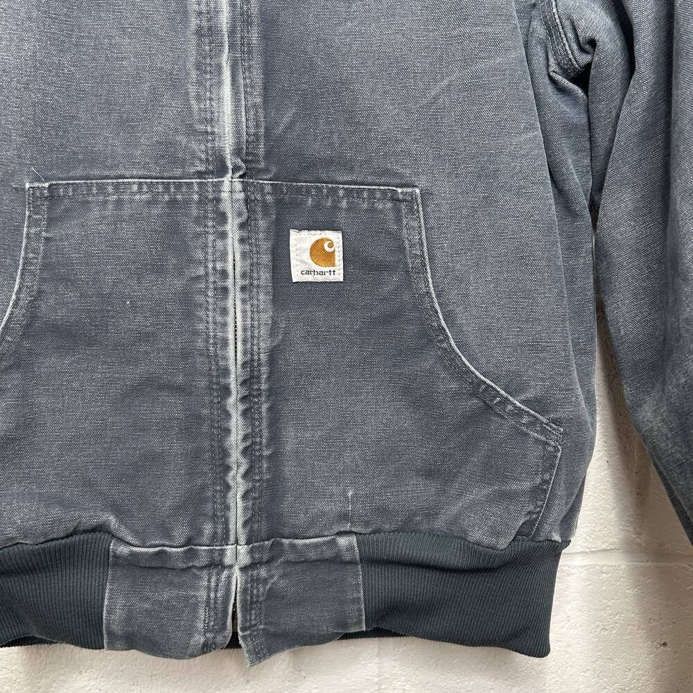 Y2K Carhartt Quilt-Lined Jacket “Stone Blue” WJ130 STM - Picture 7 of 10